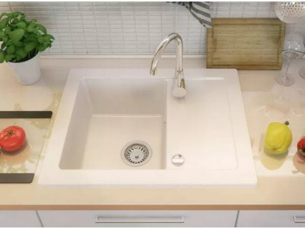 Primagran kitchen sink white