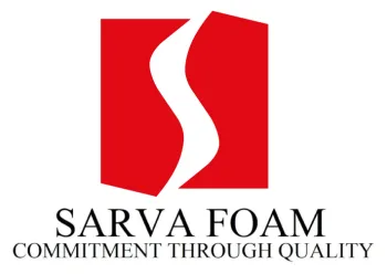 Sarva Foam Logo - Commitment through quality tagline