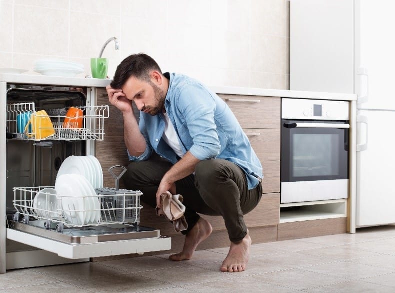 Why is there mold in the dishwasher?